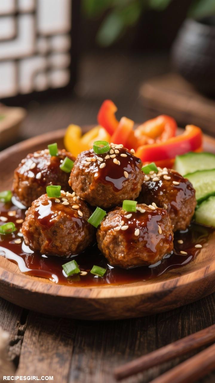 appetizer recipes Meatballs in Teriyaki Sauce