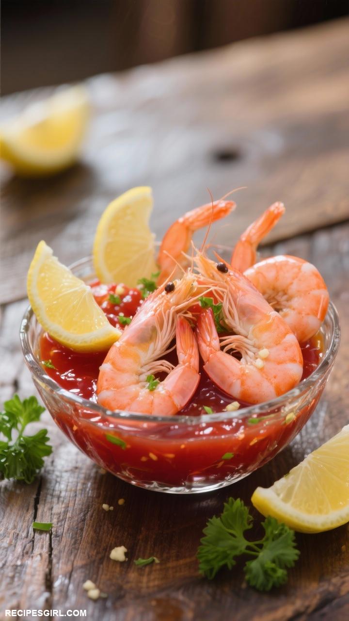 appetizer recipes Shrimp Cocktail with Homemade Cocktail Sauce