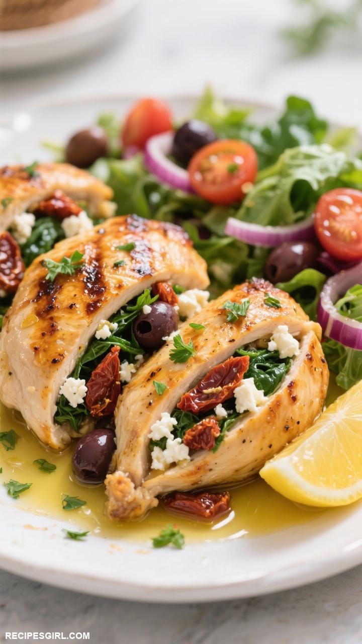 chicken recipes 10. Mediterranean Stuffed Chicken Breasts