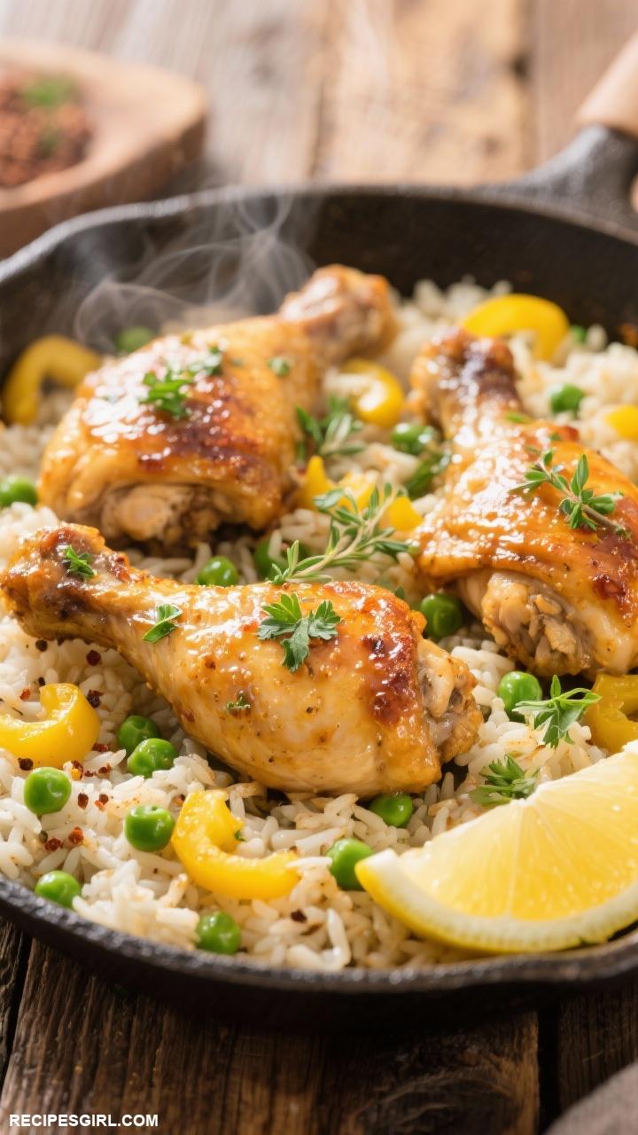 chicken recipes 8. One Pan Chicken and Rice