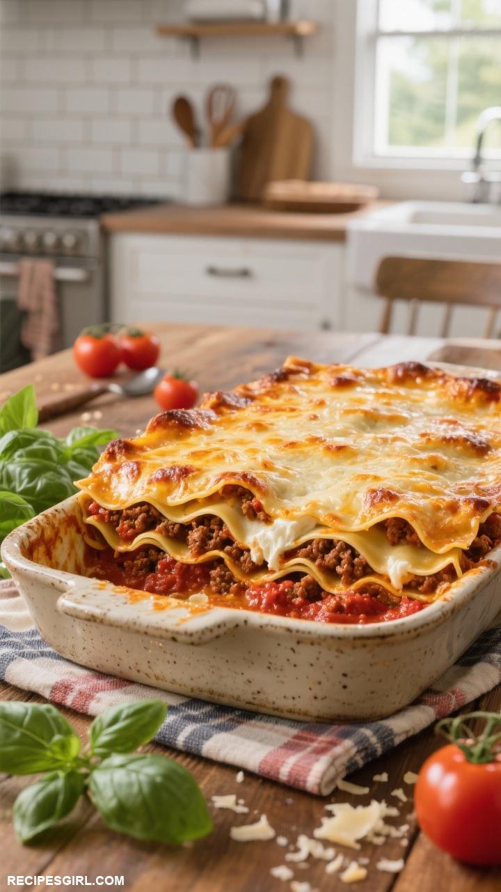comfort foods Lasagna