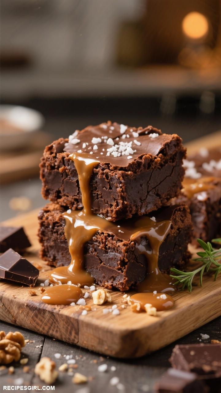 dessert recipes Salted Caramel Brownies