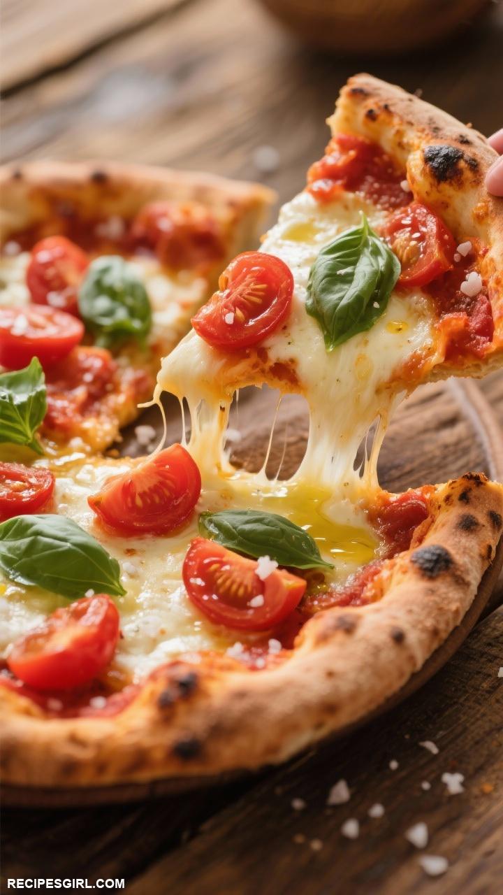 dinner ideas Homemade Margherita Pizza