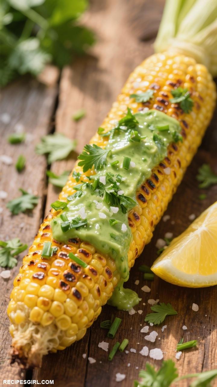 side dish recipes Corn on the Cob with Herb Butter