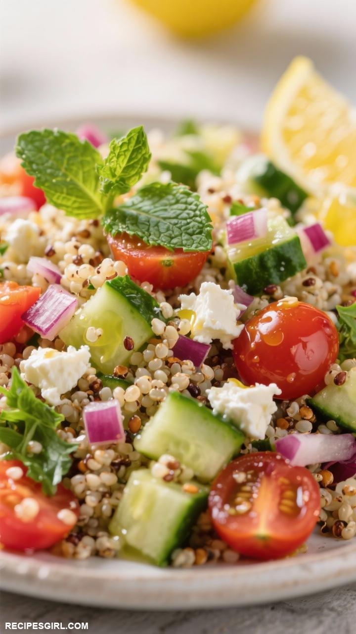 side dish recipes Mediterranean Quinoa Salad